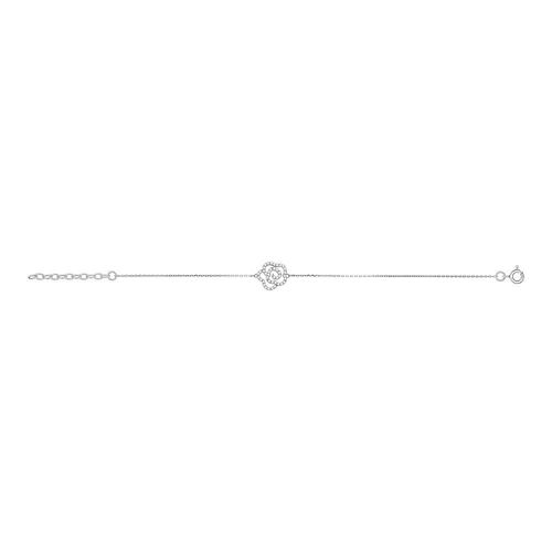 Bracelet Femme - Oxyde De Zirconium - Argent 925 - Longueur : 18 Cm