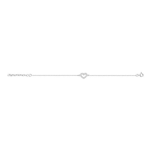 Bracelet Femme - Oxyde De Zirconium - Argent 925 - Longueur : 18 Cm