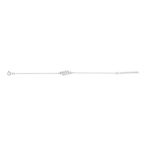 Bracelet Femme - Oxyde De Zirconium - Argent 925 - Longueur : 18 Cm