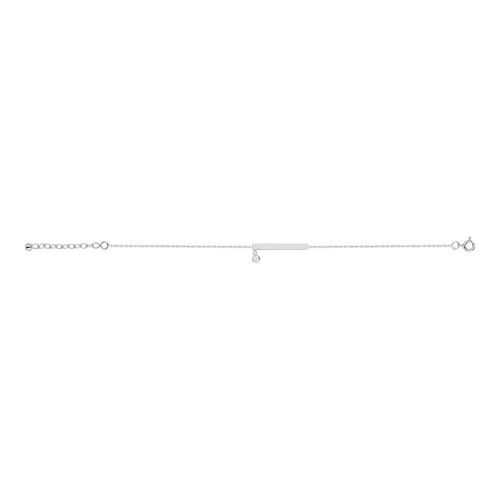 Bracelet Femme - Oxyde De Zirconium - Argent 925 - Longueur : 18 Cm