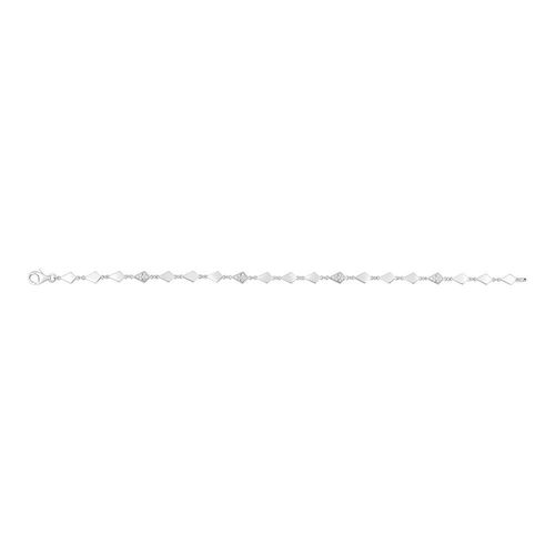 Bracelet Femme - Oxyde De Zirconium - Argent 925 - Longueur : 18 Cm