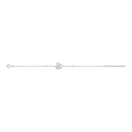Bracelet Femme - Oxyde De Zirconium - Argent 925 - Longueur : 18 Cm