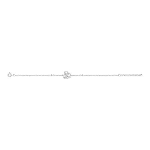 Bracelet Femme - Oxyde De Zirconium - Argent 925 - Longueur : 18 Cm