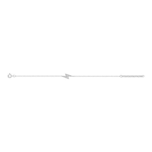 Bracelet Femme - Oxyde De Zirconium - Argent 925 - Longueur : 18 Cm