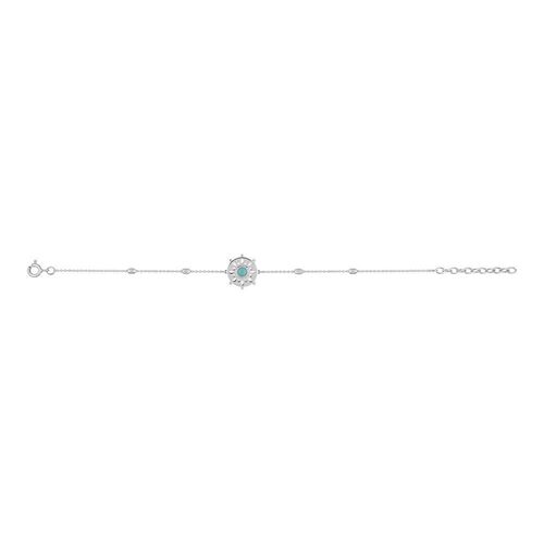 Bracelet Femme - Turquoise - Argent 925 - Longueur : 18 Cm