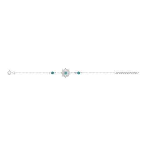 Bracelet Femme - Turquoise - Argent 925 - Longueur : 18 Cm