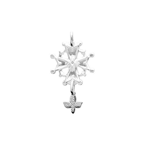 Pendentif Mixte - Argent 925 - Croix De Huguenote