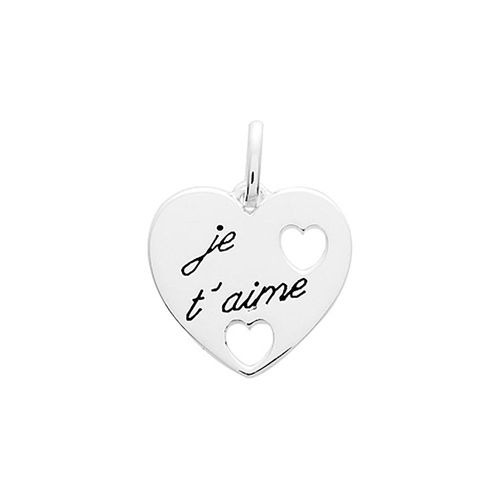 Pendentif Coeur Femme - Argent 925 - Je T'aime