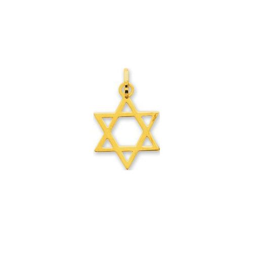 Pendentif Mixte - Or 18 Carats - Étoile De David