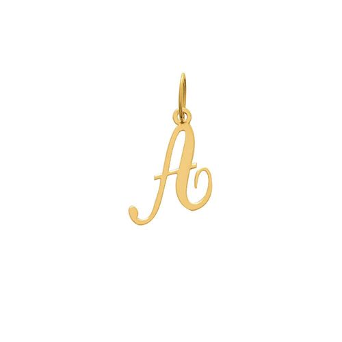 Pendentif Lettre A - Or 18 Carats