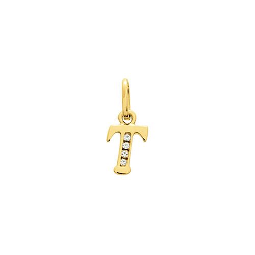 Pendentif Enfant - Or 18 Carats - Diamant 0,032 Carats