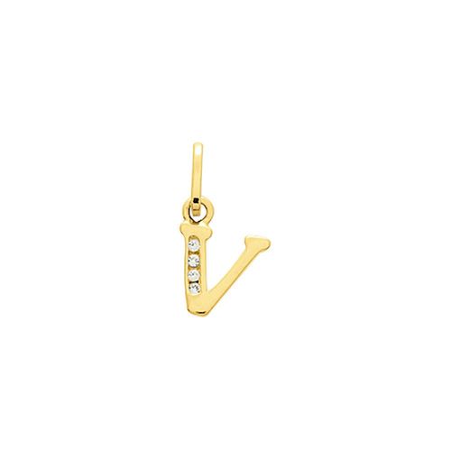 Pendentif Enfant - Or 18 Carats - Diamant 0,032 Carats