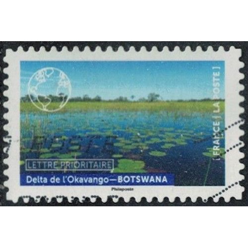 France 2022 Oblitéré Used Notre Planète Bleue Delta De L'okavango Botswana Y&t Fr 2089 Su