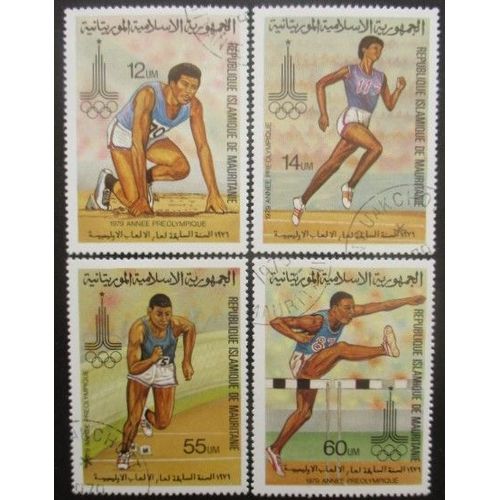 Mauritanie Série N°425 Au 428 Jeux Olympiques Oblitéré
