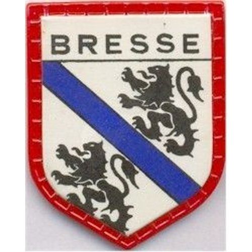 Collection Écussons De France Offert Par Les Cafés Maurice, Des Années 1960, Série " Provinces " , Du N° 1 À 50, Ici Le N° 43 = Bresse