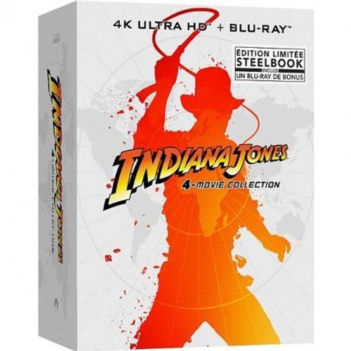 Indiana Jones - L'intégrale - Édition SteelBook limitée - 4K Ultra HD +  Blu-ray + Blu-ray Bonus