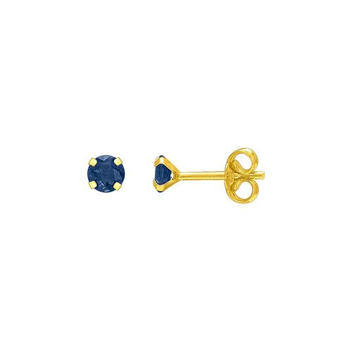 Boucles D'oreilles Femme - Saphir - Or 18 Carats