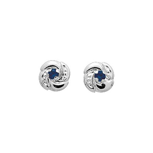 Boucles D'oreilles Femme - Saphir - Or 18 Carats