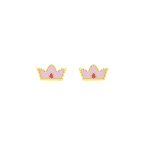 Boucles D'oreilles Enfant - Or 18 Carats - Princesse