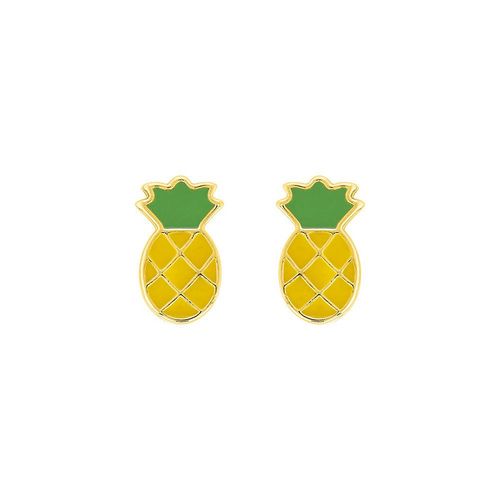 Boucles D'oreilles Enfant - Or 18 Carats - Ananas