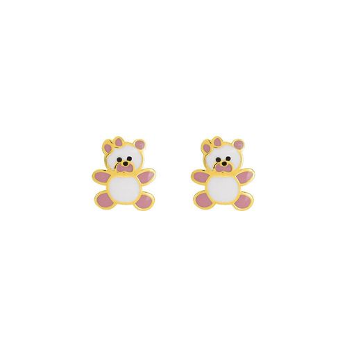 Boucles D'oreilles Enfant - Or 18 Carats - Nounours
