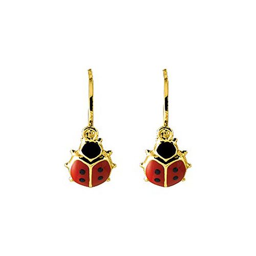 Boucles D'oreilles Enfant - Or 18 Carats - Coccinelle