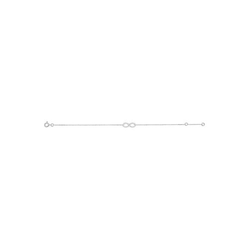 Bracelet Femme - Oxyde De Zirconium - Or 18 Carats - Longueur : 18 Cm