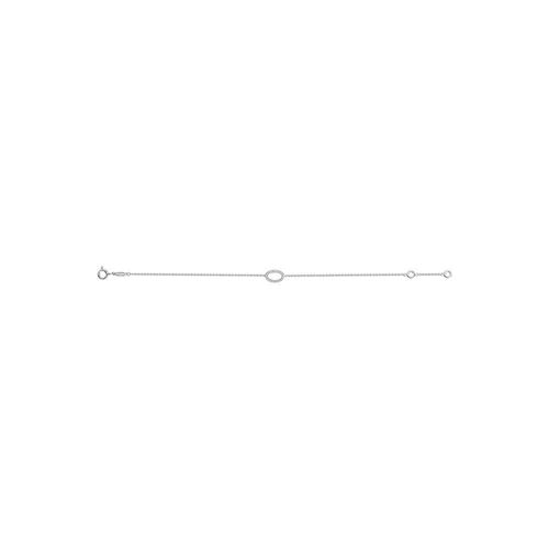 Bracelet Femme - Or 18 Carats - Diamant 0,06 Carats - Longueur : 18 Cm