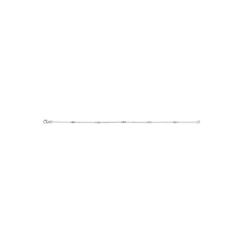 Bracelet Femme - Or 18 Carats - Diamant 0,11 Carats - Longueur : 18 Cm