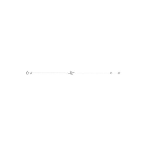 Bracelet Femme - Oxyde De Zirconium - Or 18 Carats - Longueur : 18 Cm