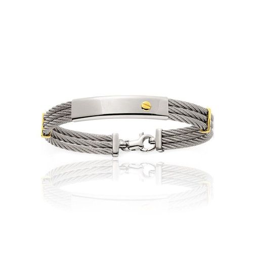 Bracelet Homme - Or 18 Carats - Longueur : 18 Cm