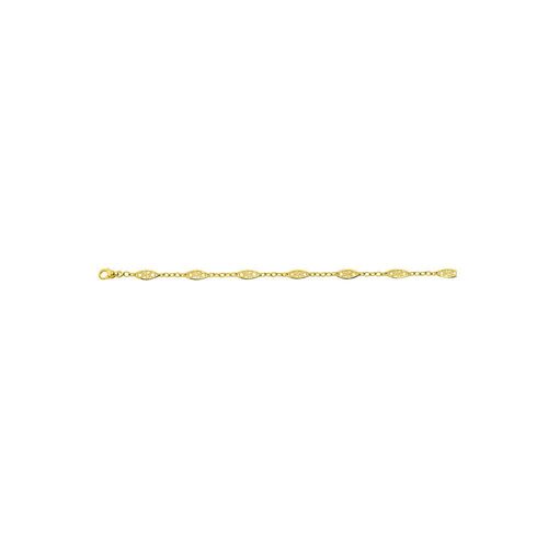 Bracelet Femme - Or 18 Carats - Longueur : 18 Cm