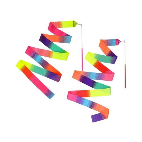 2 Rubans Danse Gymnastique 4.5cmx2m Multicolore