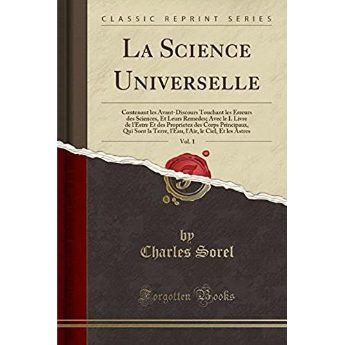 Sorel, C: Science Universelle, Vol. 1