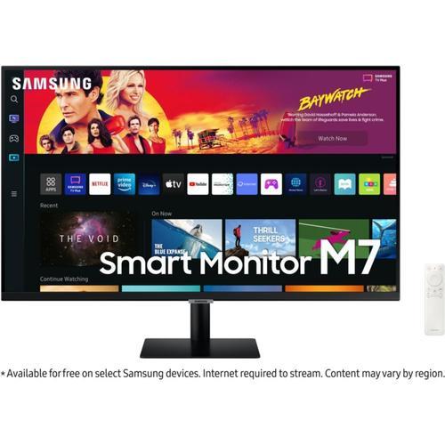 Samsung S43BM700UU - M70B Series - écran LED - Intelligent - 43" - 3840 x 2160 4K @ 60 Hz - VA - 300 cd/m² - 3000:1 - HDR10 - 4 ms - 2xHDMI, USB-C - haut-parleurs - noir