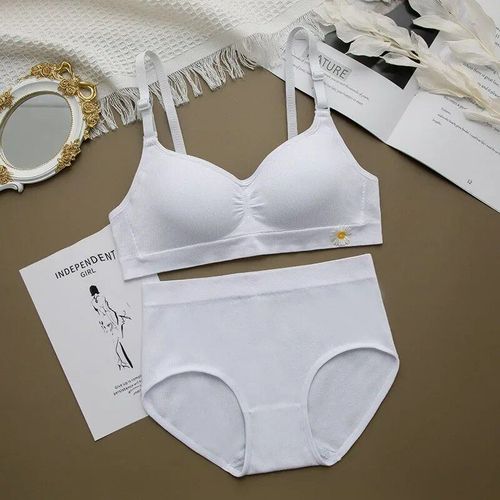 Ensemble De Sous-Vêtements En Coton Pour Adolescentes,Soutiens-Gorge Pour Enfants,Camisole Pour Jeunes Filles,Vêtements Pour Enfants,12 Ans,14 Ans,16 Ans - Type 12 #D