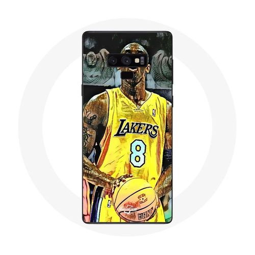 Coque Pour Samsung Galaxy Note 9 Kobe Bryant Dunk Lakers 8 Nba Noir