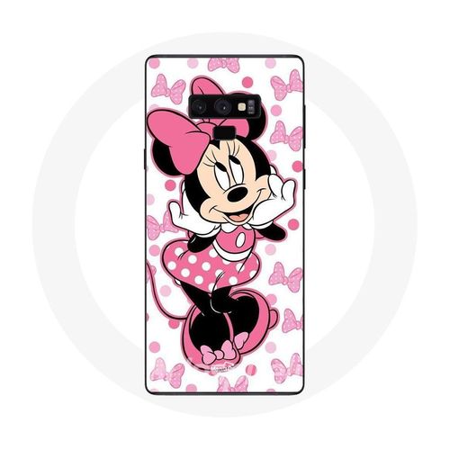 Coque Pour Samsung Galaxy Note 9 Minnie Mouse Dessin Animé Mignon Rose