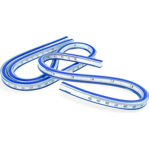 Règle Flexible en Plastique, Rgle Incurve Règle Courbe Règle Serpentine pour Le Dessin la Conception Graphique et Le Vêtement la Menuiserie (30CM+60CM)