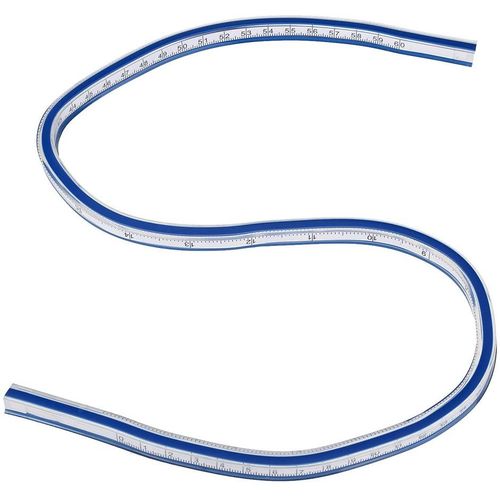 Outil personnalisé de règle de courbes flexibles pour dessiner des graphiques de temps et de vêtements(60CM)