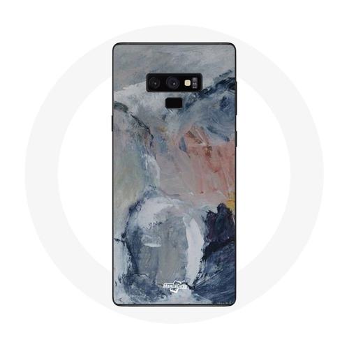Coque Pour Samsung Galaxy Note 9 Fond De Texture Abstraite Gris