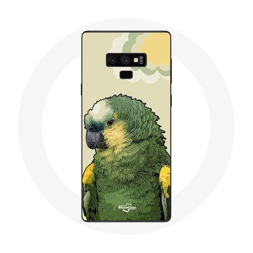 Coque Pour Samsung Galaxy Note 9 Amazone Perroquets Vert