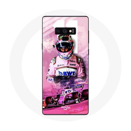 Coque Pour Samsung Galaxy Note 9 Formule 1 Sergio Pérez Pilote De F1 Rose