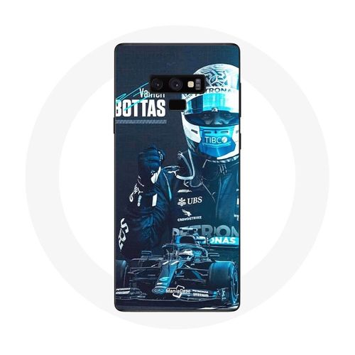 Coque Pour Samsung Galaxy Note 9 Formule 1 Valtteri Bottas Pilote De F1 Noir
