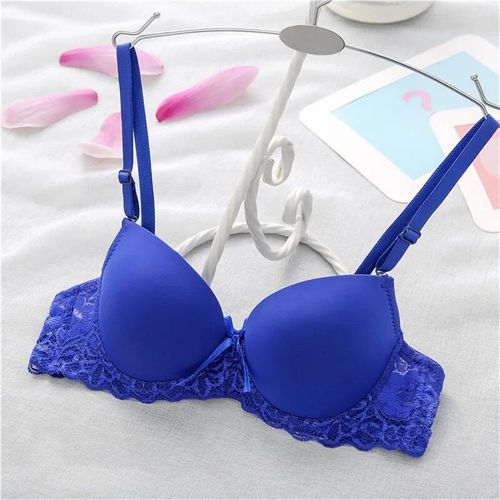 Sous-Vêtements En Dentelle Pour Adolescents,Lingerie Pour Jeunes Filles,Soutien-Gorge Pour Enfants,Petite Taille 14/16/18 Ans - Type Bleu-18