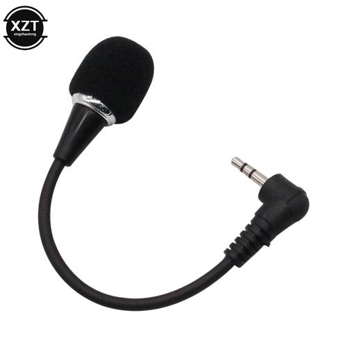 MICROPHONE,Black--Microphone Flexible en métal omnidirectionnel, Jack 3.5mm, Mini micro Audio pour ordinateur portable, pour Skype C