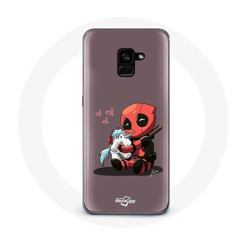 Coque Pour Samsung Galaxy A8 Plus Deadpool Unicorn Licorne