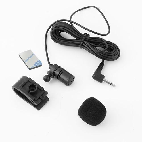 MICROPHONE,black 3M Wired--Mini Microphone de voiture avec Jack de 3.5mm, Mini Microphone externe filaire, pour autoradio, Dvd, 3m d