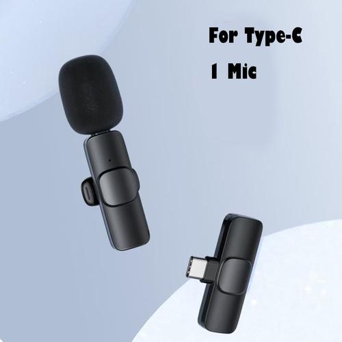 MICROPHONE,No chrage port(C)--Microphone Lavalier spécial sans fil, micro'enregistrement Audio et vidéo Portable, pour IPhone/Androi