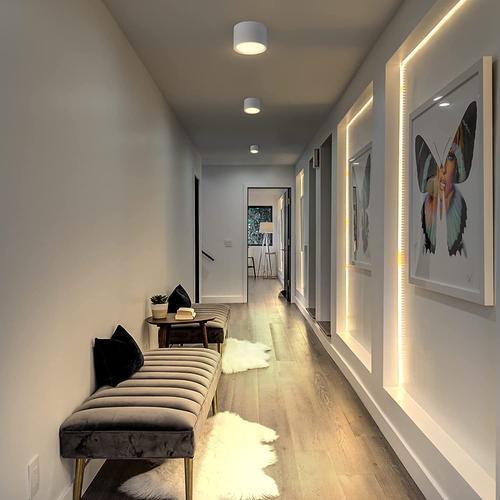 salle à manger Topwill Plafonnier carré à LED 12 W 3000 K blanc chaud pour couloir + Blanc chaud 12 W salle à manger salon escaliers chambre classe énergétique A cuisine 